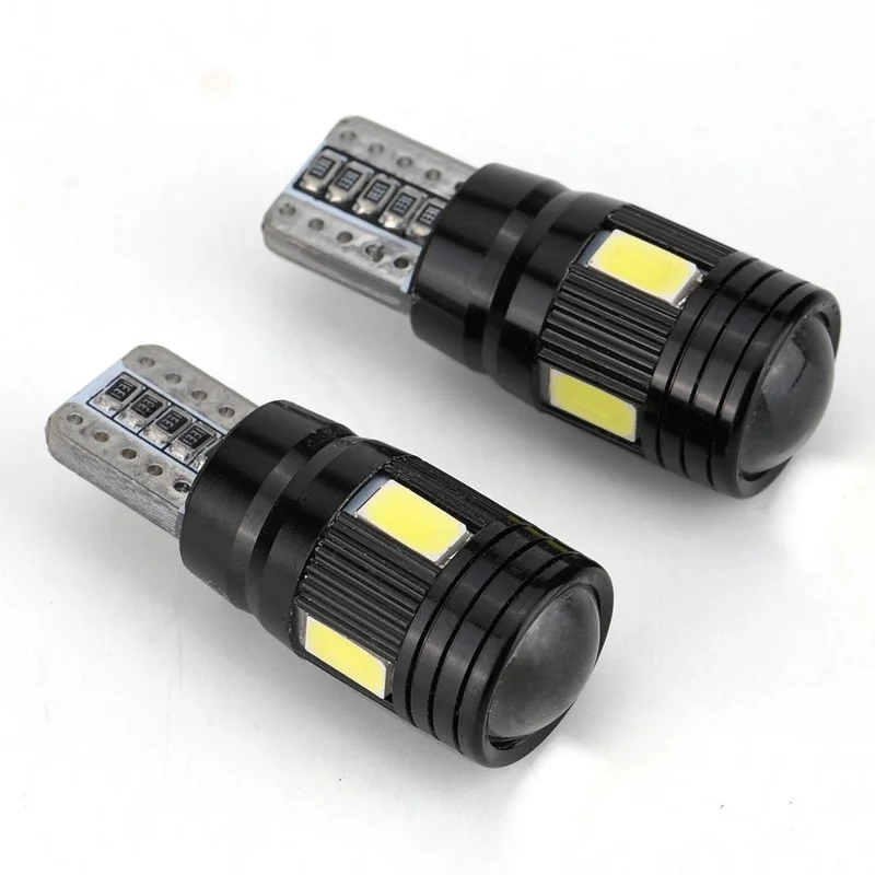 

2x T10 Waterproof High Power White LED Daytime Lights Bulb for Cars Led Driving Lamp High Lights Car Light Sourse 6000K