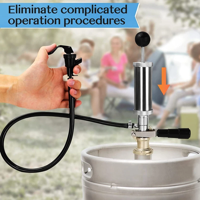 1 шт. бочонок для вечеринки система D 4 дюйма хромированное пиво насос бочонка с