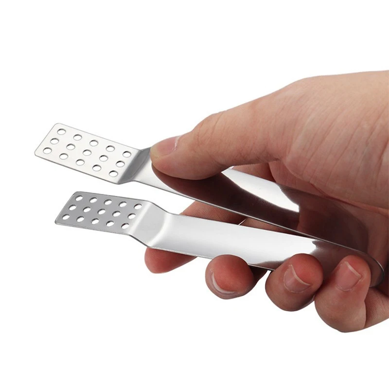 Зажим для чайных пакетиков утолщенный лимонный пинцет из нержавеющей стали