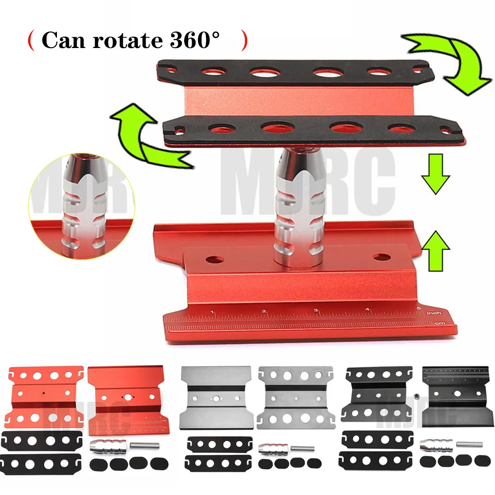 

RC Cars Tool Heightening Work Stand Assembly Platform 360 Degree Rotate Repair Station 1/10 1/8 Buggy Crawler Car