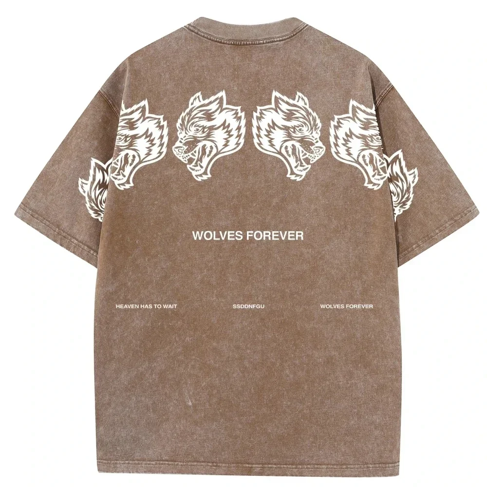 Мужская винтажная футболка большого размера из хлопка уличная одежда в стиле