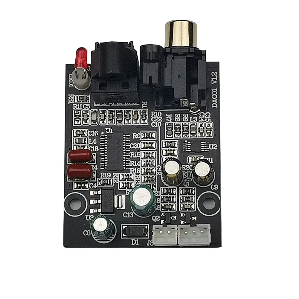 Lusya CS8416 CS4344 Optical Fiber Coaxial Digital Interface DAC Board Input 24-bit 192K Output Stereo Audio A5-009