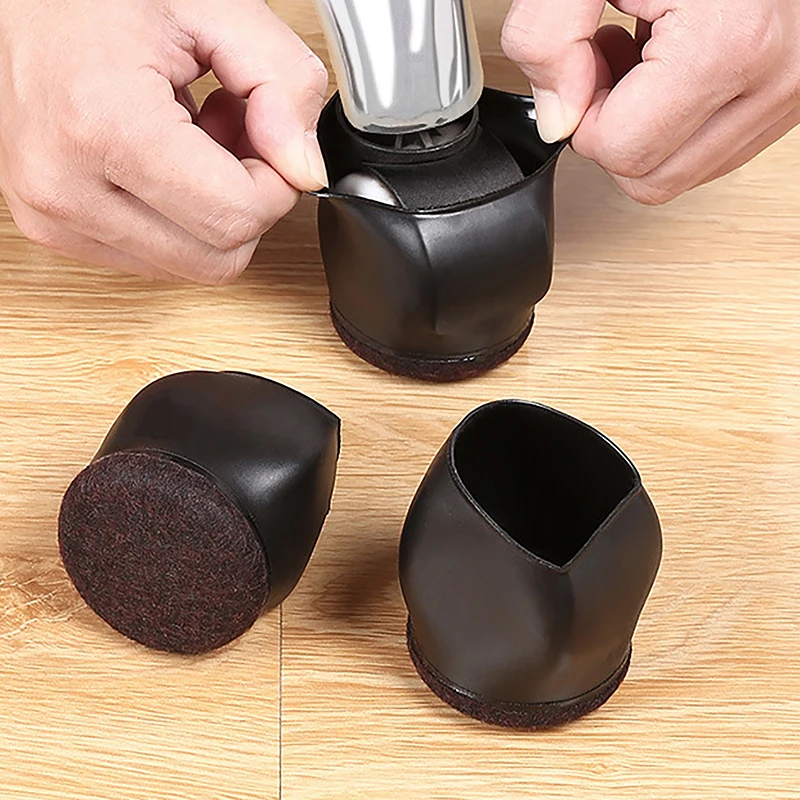 

Rubber Bed Office Chair Wheel Stopper Furniture Legs Caster Cups Chair Feet Floor Protectors Felt Pads Bottom Prevents Scratches