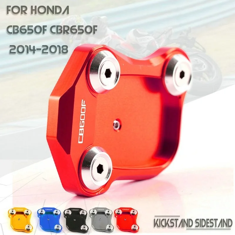 

Motorcycle Accessories Kickstand Sidestand Stand Extension Enlarger Pad for Honda CB650F CBR650F CB CBR 650F 650 F 2014-2018