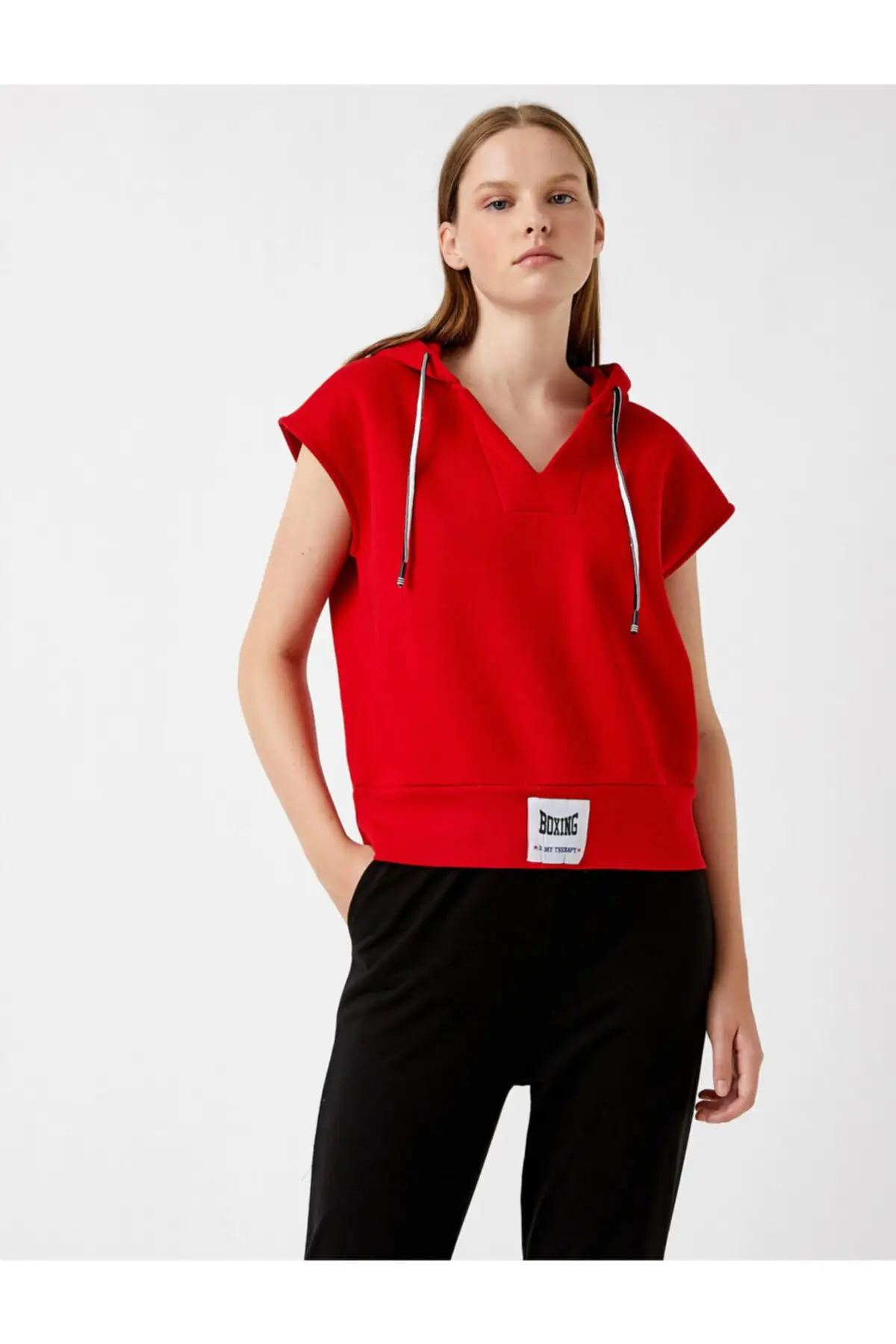 

Women's Sweatshirt Hooded Short Sleeve VNeck Hoodies Fashion All Season New Designer Pullovers Fleece Hoodies