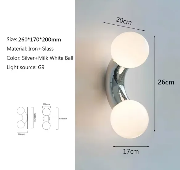 

Люстры HomeLover Bauhaus серебристые