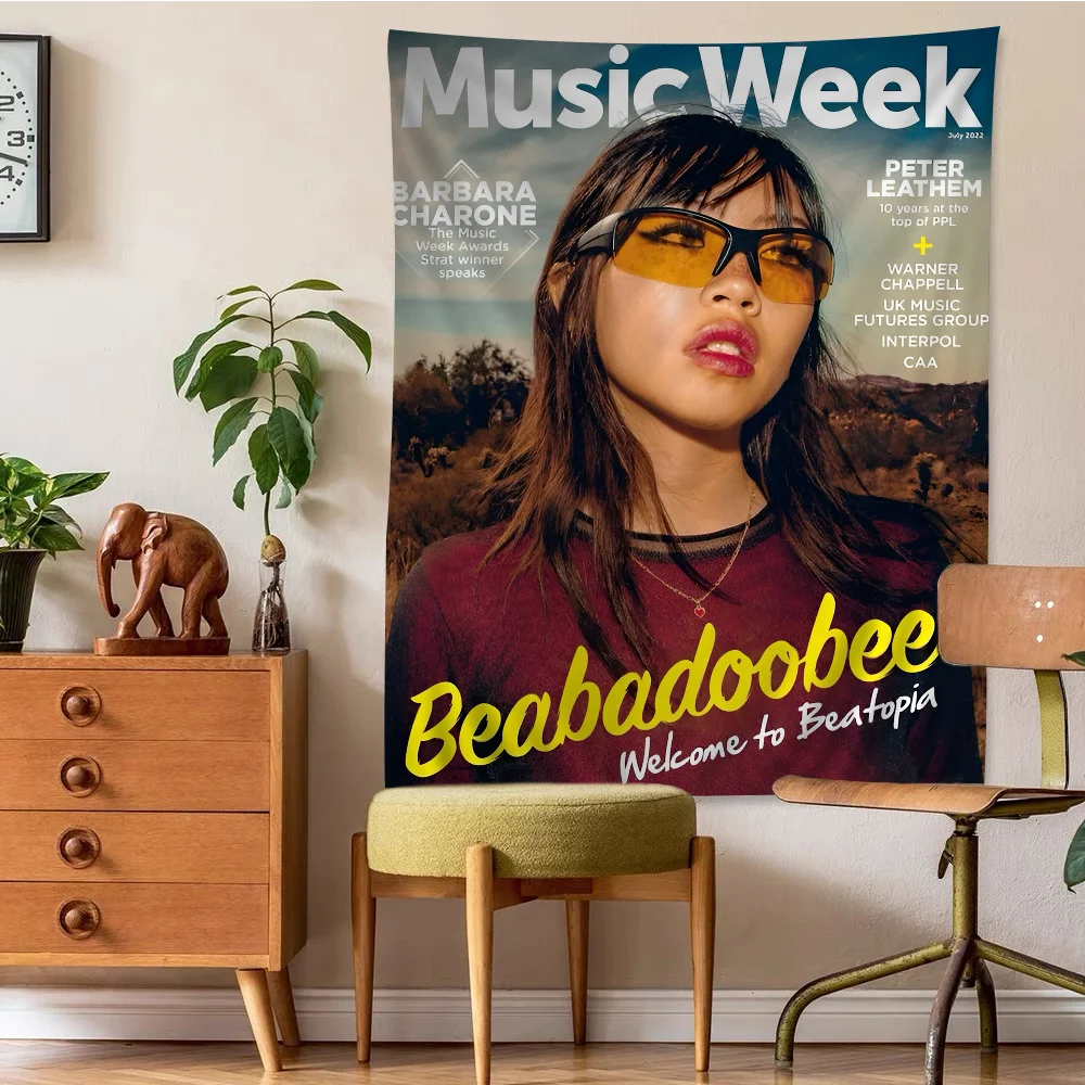 Певица Беабадобу Хиппи Настенные Гобелены Искусство Научная Художественная