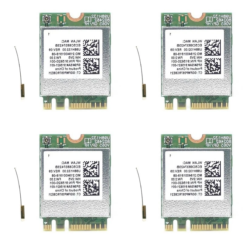 Фото Надежная комбинированная адаптерная карта 4X RTL8821CE 802.11AC 1X1 Wi-Fi+BT 4.2 SPS 915621-001 для беспроводной сети для HP Probook 450 G5. №1