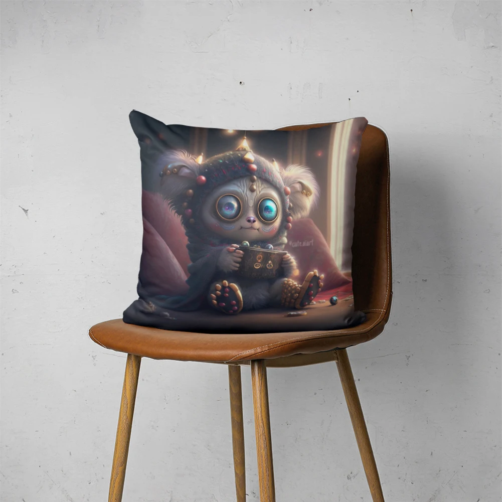 

Симпатичная Подушка AI 094, настраиваемая, для спальни, кровати, дивана, гостиницы, автомобильная поясничная подушка, модный декоративный чехол