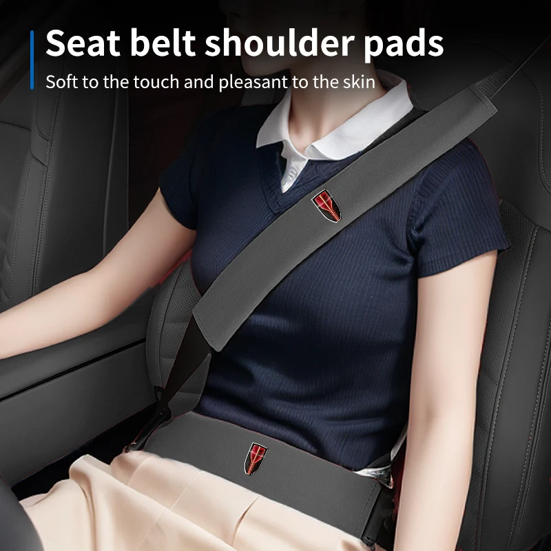 Удлиненный чехол на ремень безопасности из искусственной кожи 40 см защита ремня