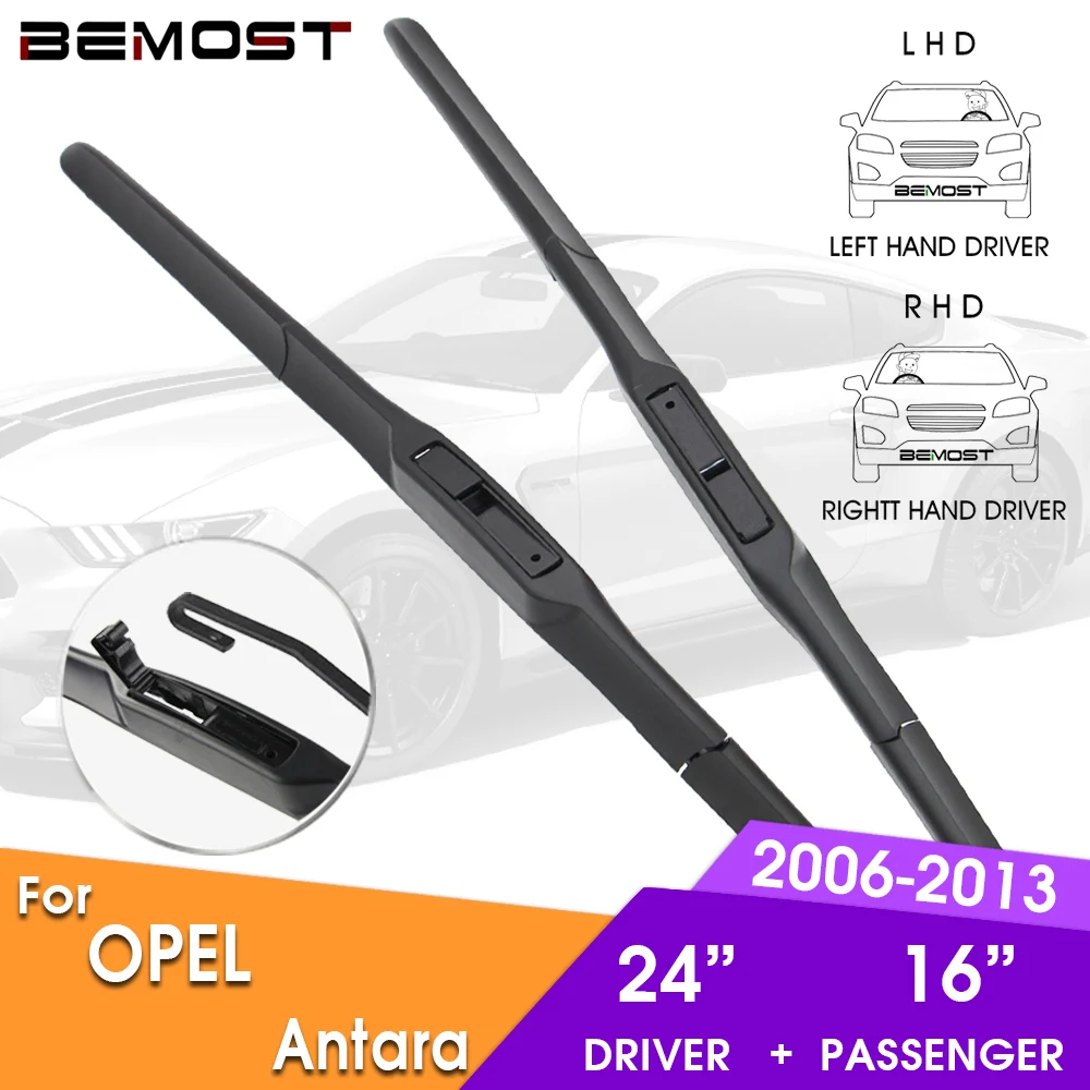 

BEMOST Car Wiper Blade Front Window Windshield Wipers Blade For OPEL Antara 2006-2013 LHD / RHD 24"+16" Car Accessories