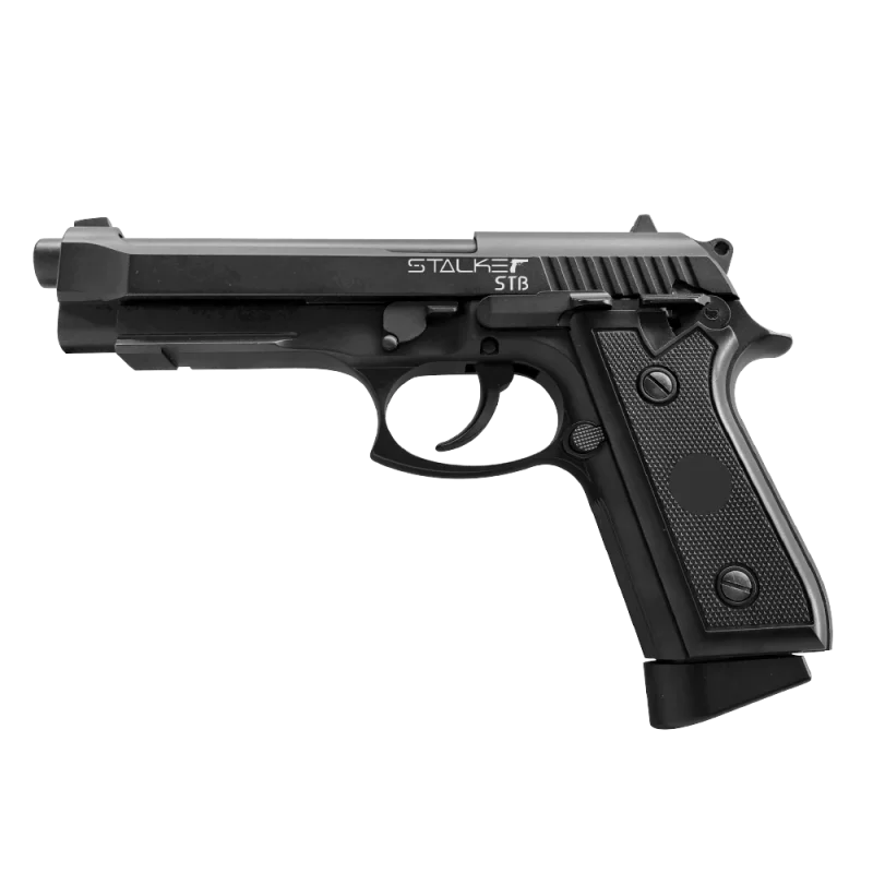 ПИСТОЛЕТ ПНЕВМАТИЧЕСКИЙ STALKER STB (АНАЛОГ &quotTAURUS PT92&quot) К.4 5ММ к.4 5мм металл 100 м/с HOP-UP