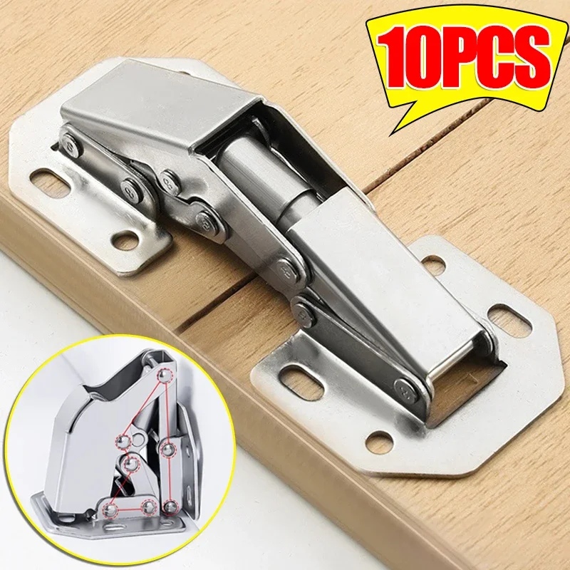 2/10 шт. петли для шкафа 90 градусов 3 дюйма без сверления отверстий гидравлические
