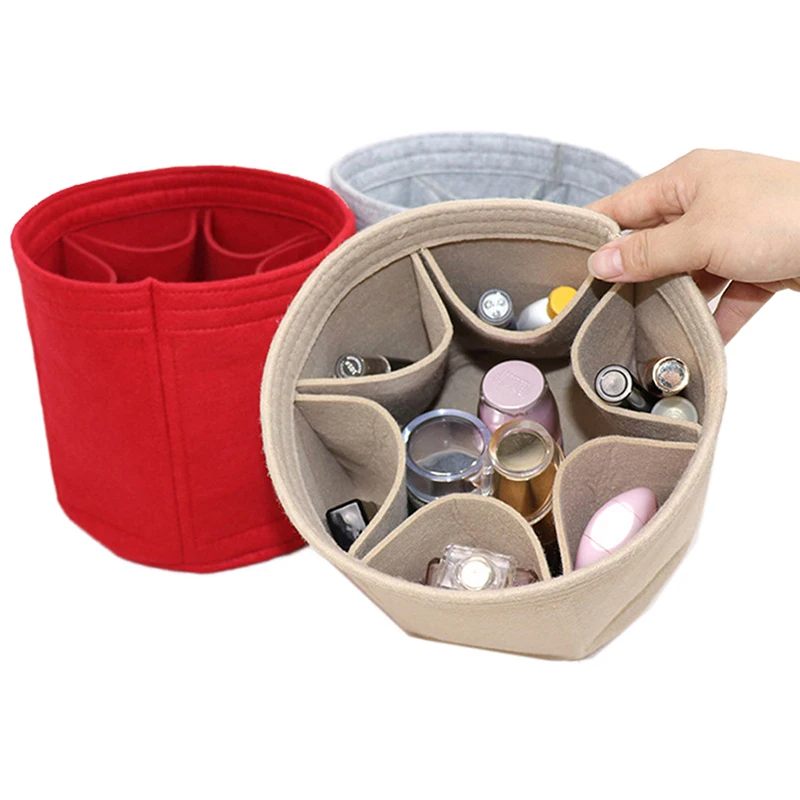 

Простая стильная фетровая косметичка, женская косметичка, модная сумочка, сумка-мешок, кошелек с войлочной подкладкой, сумка для хранения