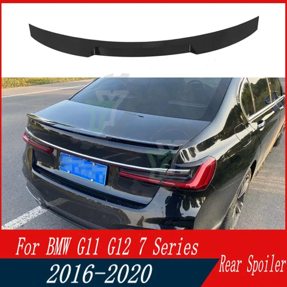 

ABS Plastic Rear Trunk Spoiler Rear Wing Lip Trim For BMW G11 G12 7 Series Sedan 4-Door 2016 2017 2018 2019 2020 Car Accessories