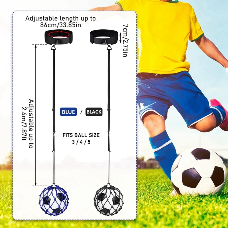 2 шт. регулируемый пояс для тренировки футбольных мячей
