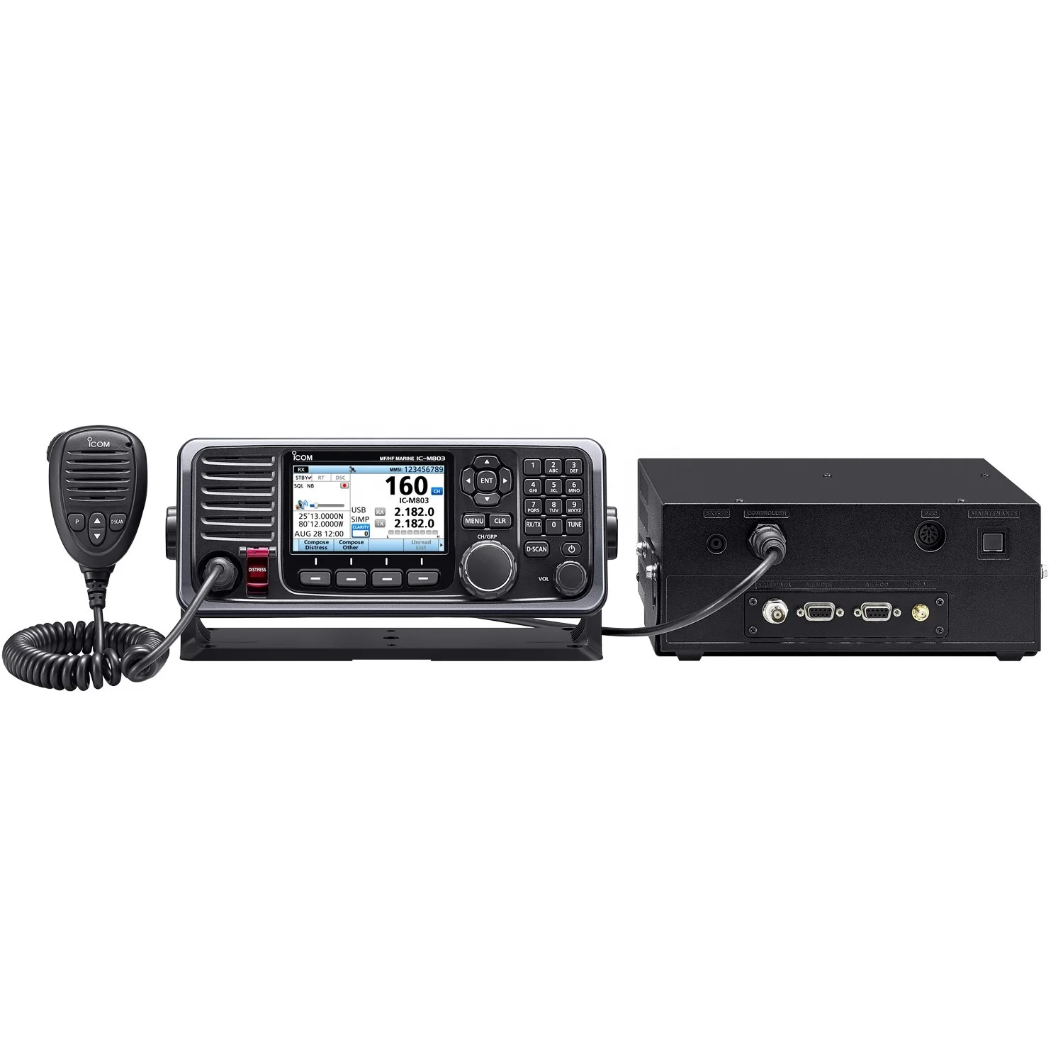 Фото Icom M803 Marine HF/MF 150 Вт DSC SSB трансивер |   Использование с радаром AT-140, IC-M510, UX-241 GPS, MR-1010RII, MA-510TR AIS №2