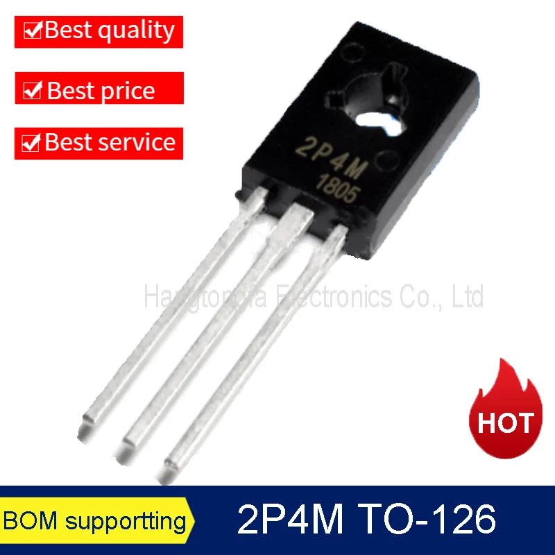 

10Pcs/Lot 2P4M TO-126 Transistor 0.2A 400V DIP 2P4M Unidirectional Silicon Controlled Rectifier NEW