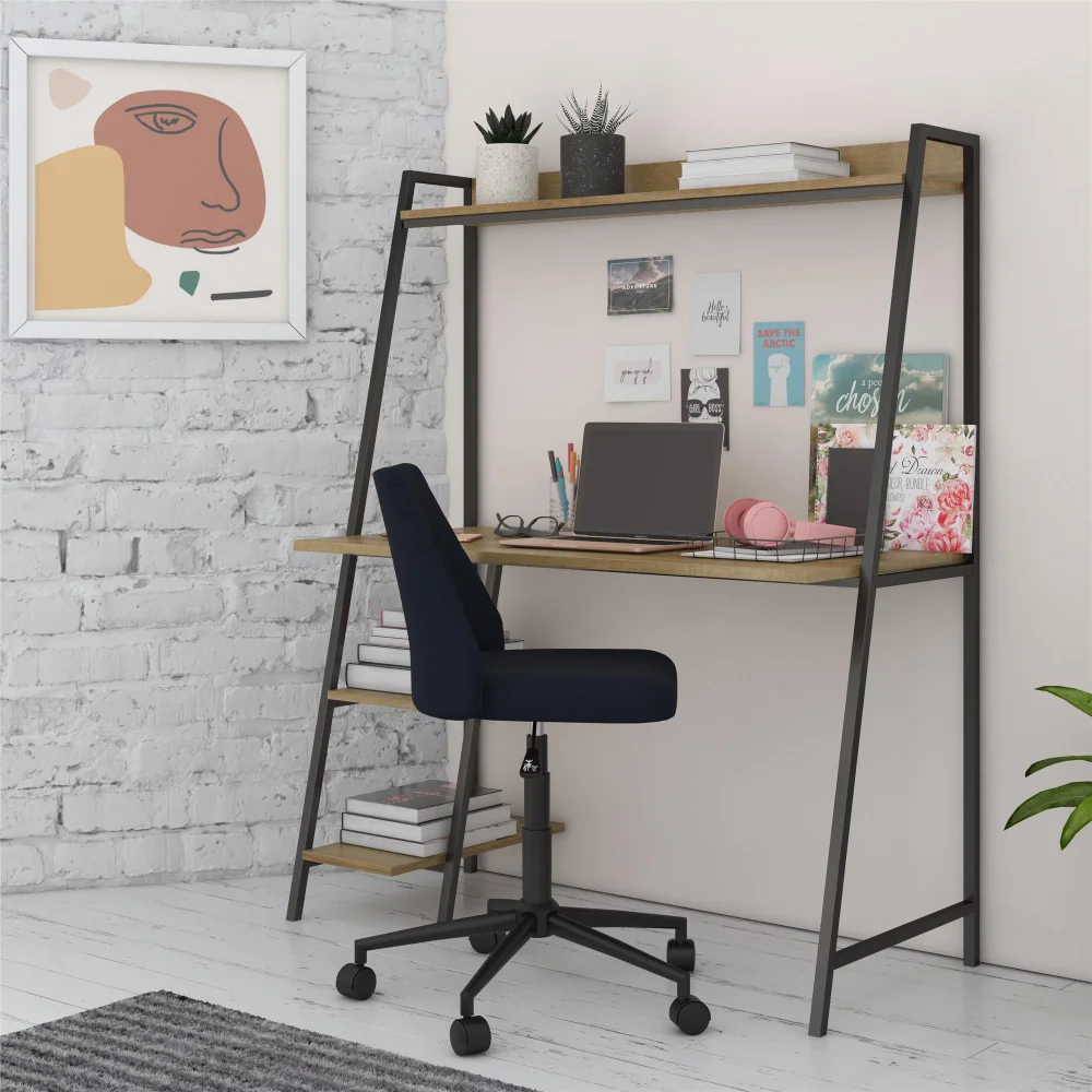 

Teen Novogratz Beck Ladder Desk, Natural and Black Metal