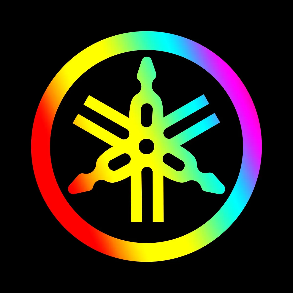 Виниловый отражающий стикер Yamaha для мотоциклов с эмблемой Mt 07 125 Yzf R1 Nmax Tracer Fz6 Raptor R15 Wr450f Logo on баке.