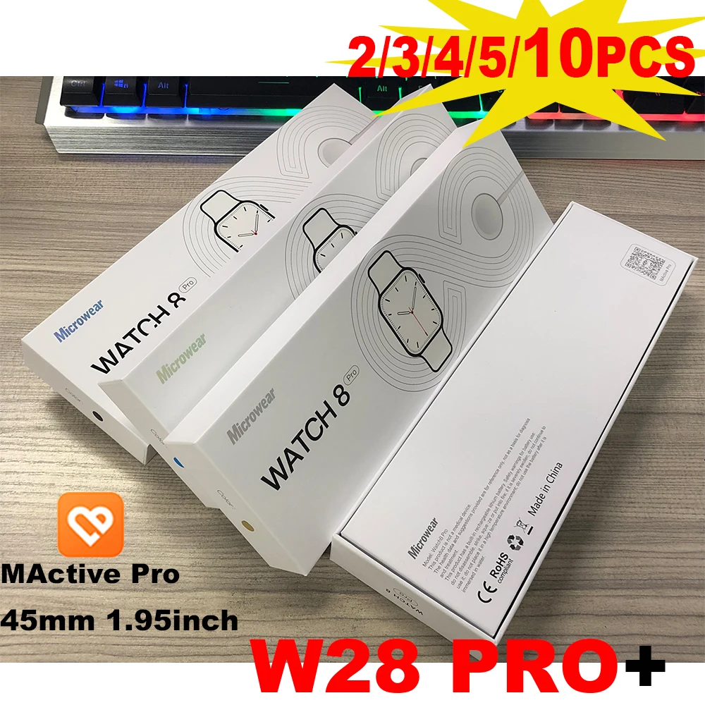 

W28 PRO Microwear Smart Watch for men women 45mm Bluetooth Call Wireless Charging NFC Messages Custom Dial Smart Watch Men