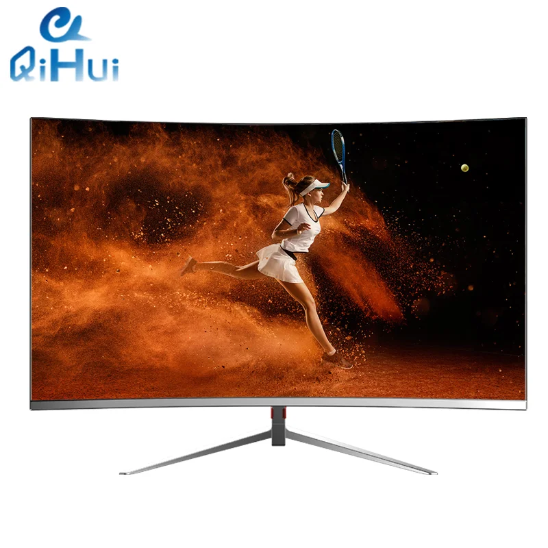 

Qihui High Quality Black Cheapest Curved Gaming Monitor 27 Inch 4k 165hz Lcd Monitor 1920x1080 Anti-blue Light 1ms Vesa Mount