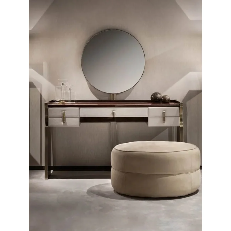 

Italian light luxury dressing table designer model room villa high-end bedroom modern simple dressing table