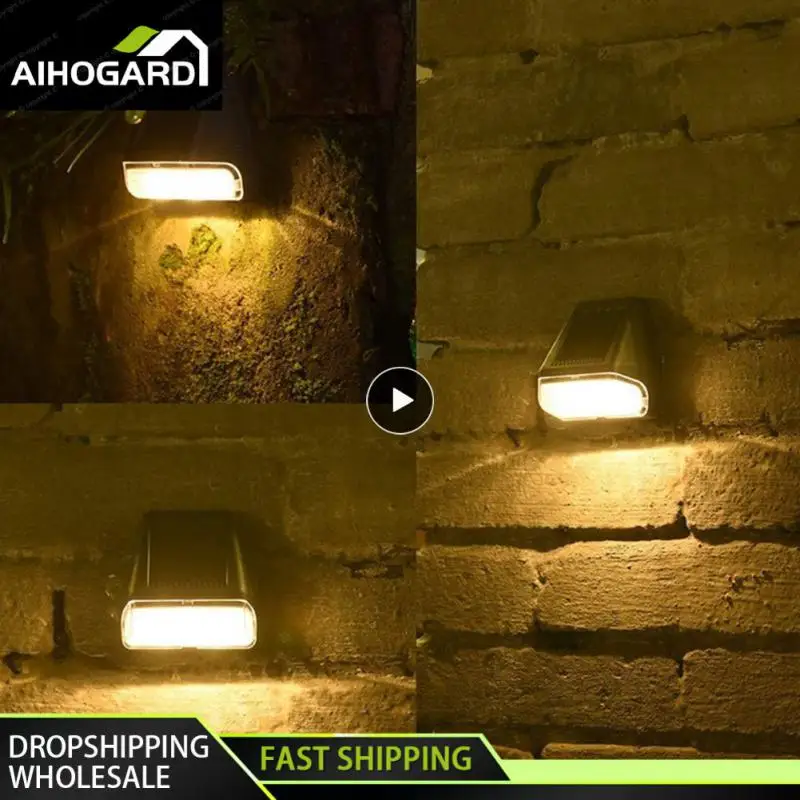 

Настенная лампа на солнечной батарее, умный водонепроницаемый светодиодный светильник с управлением освещением для улицы, сада, лестницы, забора, 1 ~ 10 шт.