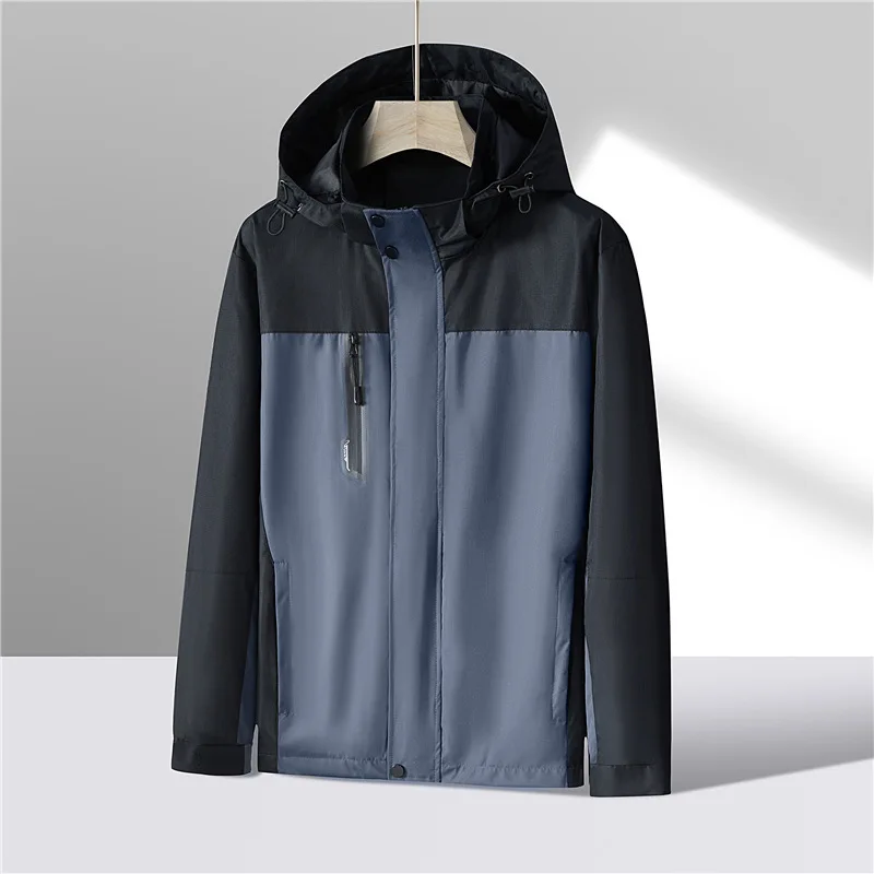 

Men Jacket Windbreaker Spring Autumn Outdoor Waterproof Jackets For Hiking Camping Climbing Brand Lightweight Hooded Jackets Men