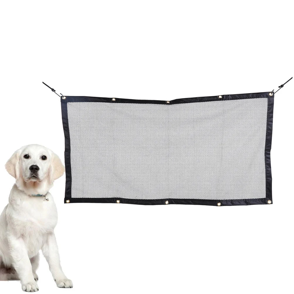 

Cars Cars Dog Safety Fence Separation Net Gate Guard Mesh Safety Foldable Dog Fence Net for Car Home (Black)