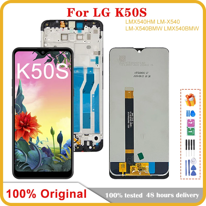 100% оригинальный 6,5 'для LG K50S LMX540HM LM-X540 LMX540BMW, ЖК-дисплей, детали для ремонта