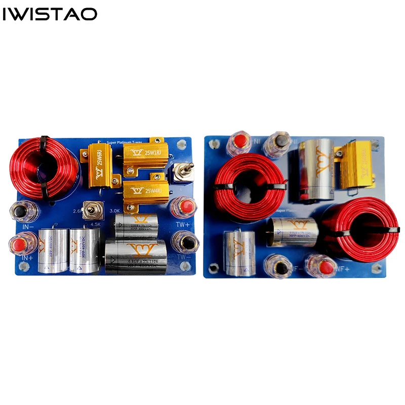 

IWISTAO 2-сторонний независимый кроссоверный бас/средний высокочастотный Высокочастотный передатчик 2 шт. плата 2,6 3 4,5 k сопротивление 4-8 Ом HIFI аудио DIY