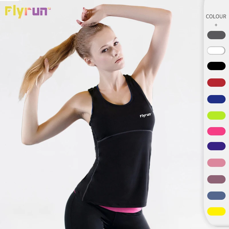 

Women's Quick Dry Sport Vest Summer 2022 Solid Color Breathable Anti-sweat Casual Fitness Tank Tops Training Running Gym Vests