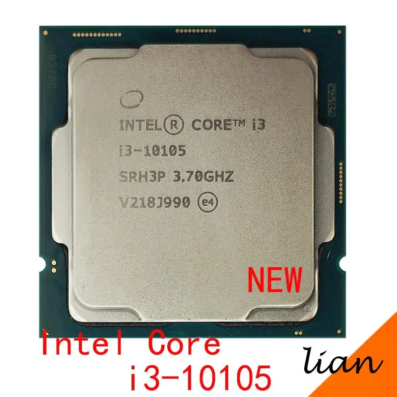 

Core i3-10105 i3 10105 3.7 GHz Quad-Core Eight-Thread CPU Processor L3=6M 65W LGA1200 but without cooler