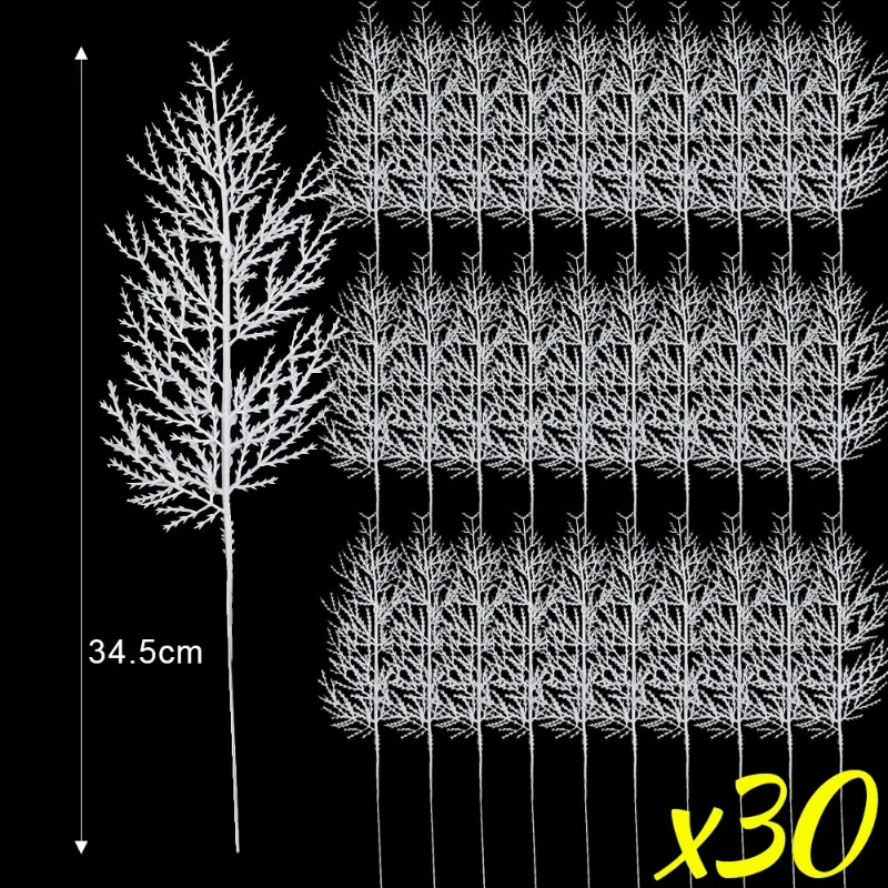 

Искусственные белые сосновые ветки, 10/20/30 шт.