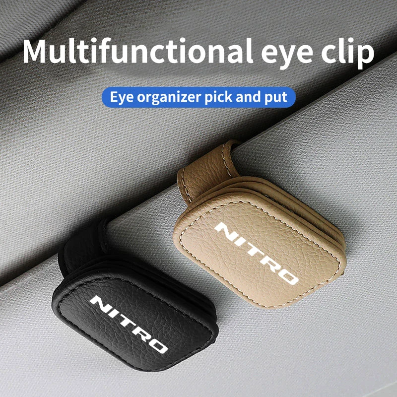 

Car Sunglasses Holder For Dodge Nitro Multi-function Glasses Clip Bill Clip Car Accessories Car Glasses Holder