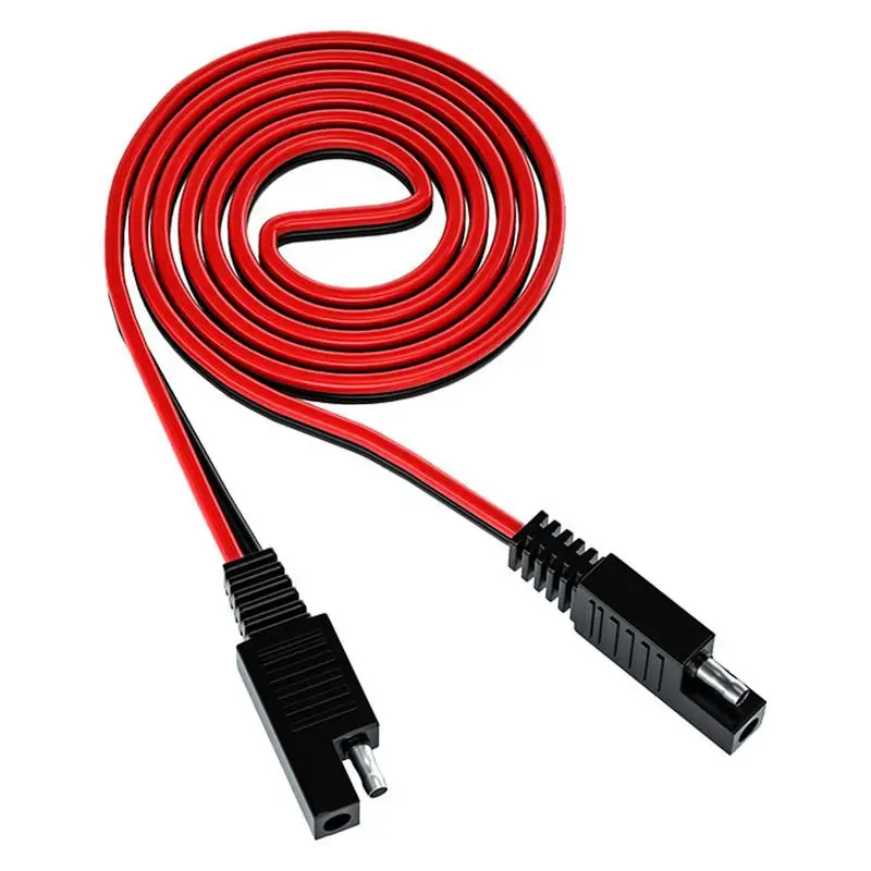

SAE Extension Cable Thick Copper 1M Connect Cable Anti Tear PVC Plug SAE Cord Fast Transmission For Kayaks Solar Cells Car