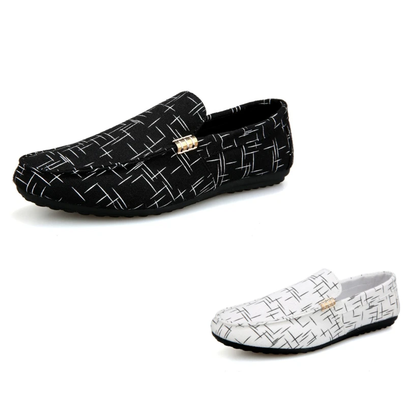 

Туфли мужские легкие холщовые, повседневная обувь на плоской подошве, Модные дышащие, Молодежная обувь