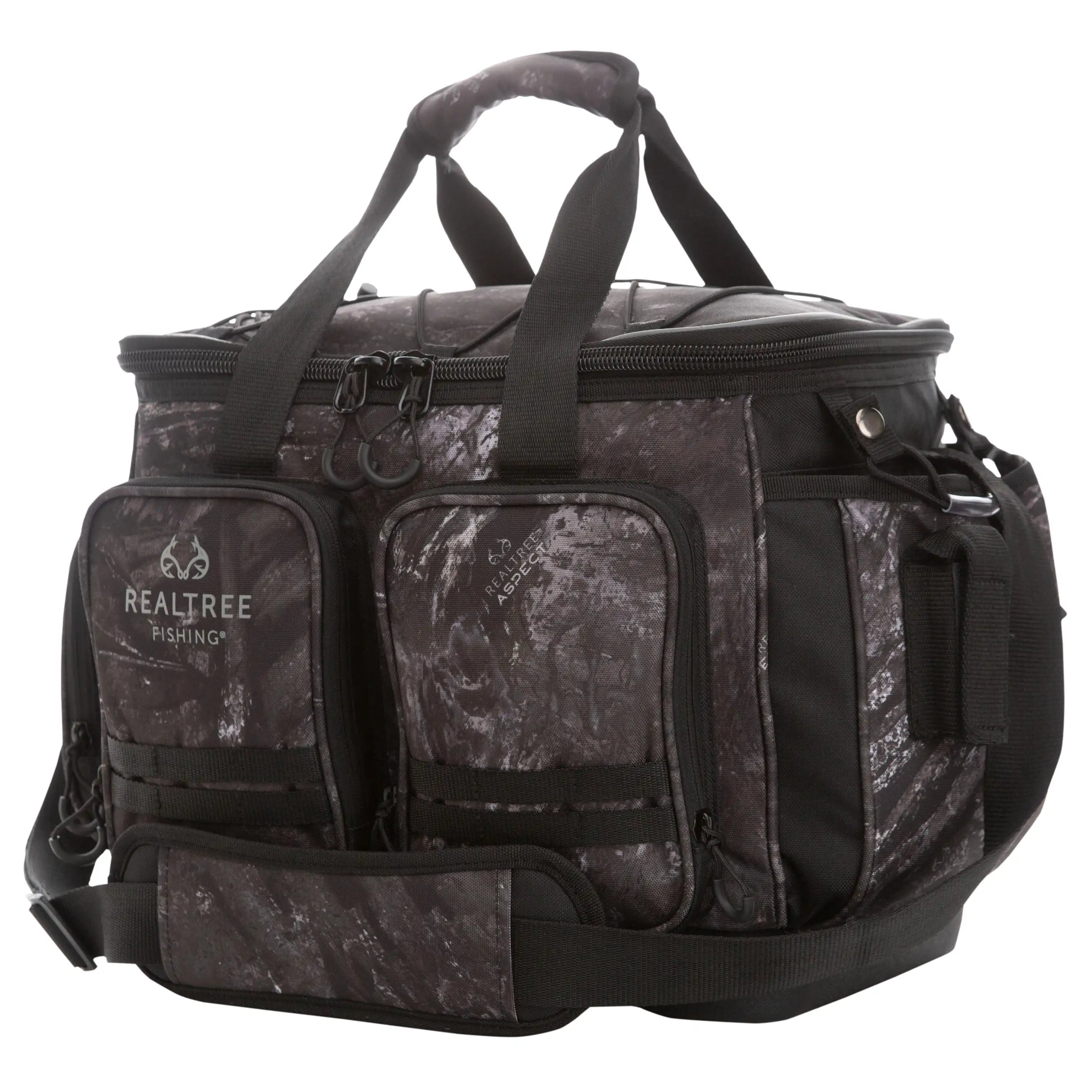 

Large Tackle Bag 36 L Gray Camo, Unisex, Fishing Tackle Bag and Boxes Polyester practical fishing line distributor