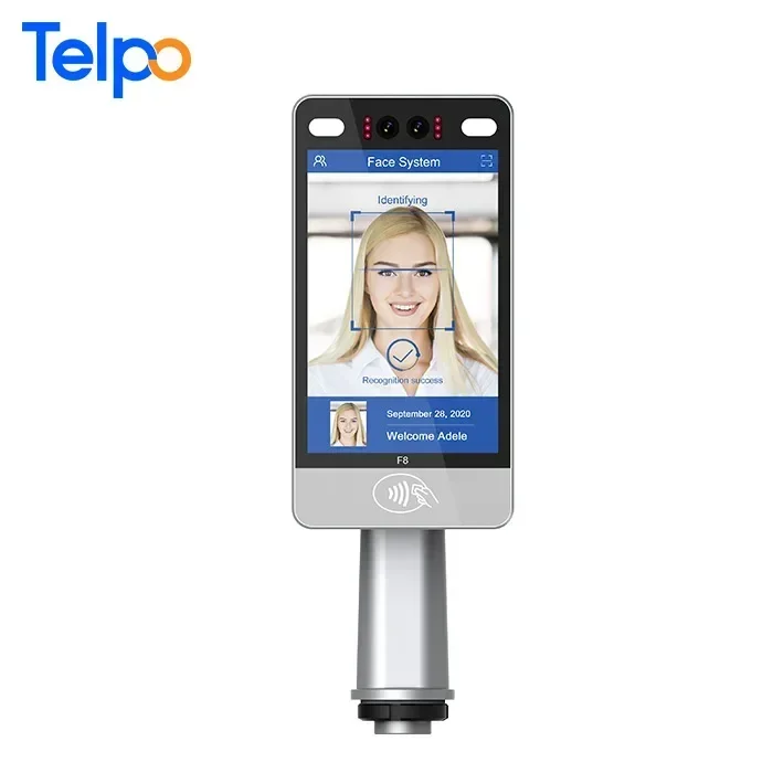8-дюймовая школьная умная система распознавания лиц Telpo с RFID-считывателем
