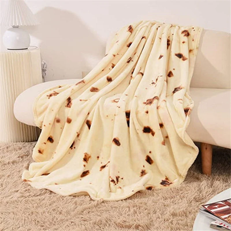 

1Pc Simulation Food Blanket Artificial Egg Cake Plush Bed Cover Wool Sofa Fleece Plaid Funny Pizza Blanket Valentine's Day Gift