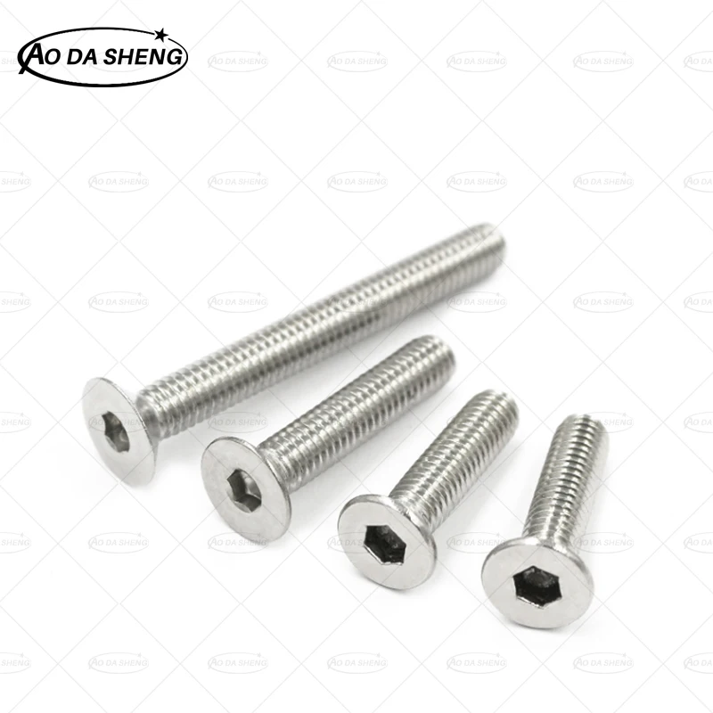 AODASHENG 10/50 шт. M2 M2.5 M3 M4 M5 DIN7991 A2 304 Шестигранная розетка из нержавеющей стали с
