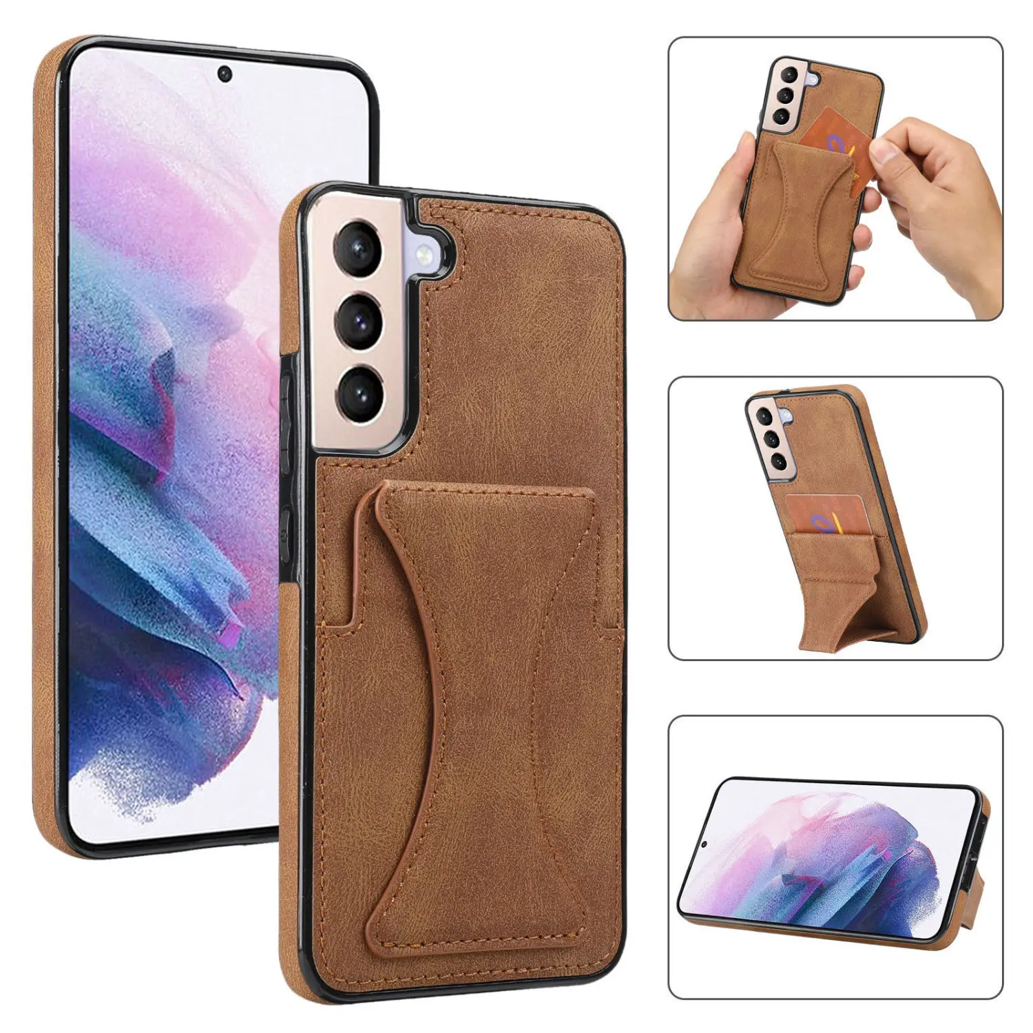 

Кожаный чехол для Samsung Galaxy S22, Ультратонкий чехол, новинка 2022, противоударный чехол с бумажником, чехлы для Galaxy S22 Plus