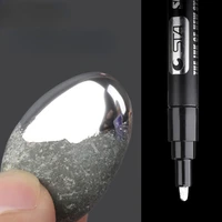 electroplating mirror silver paint pen hand repair chrome plated metal waterproof tire ceramic touch up paint 1mm2mm nib