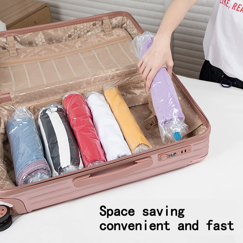 

Travel portable clothing storage bag vacuum hand roll clothing sorting compression bag sealed vacuum moisture-proof bag