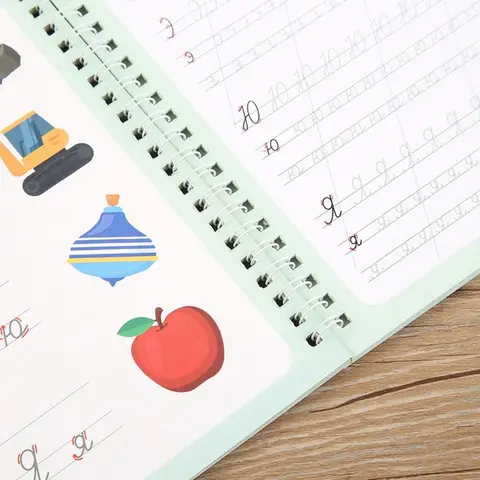 JESJELIU Copybook тетрадь для письма зеленая/синяя