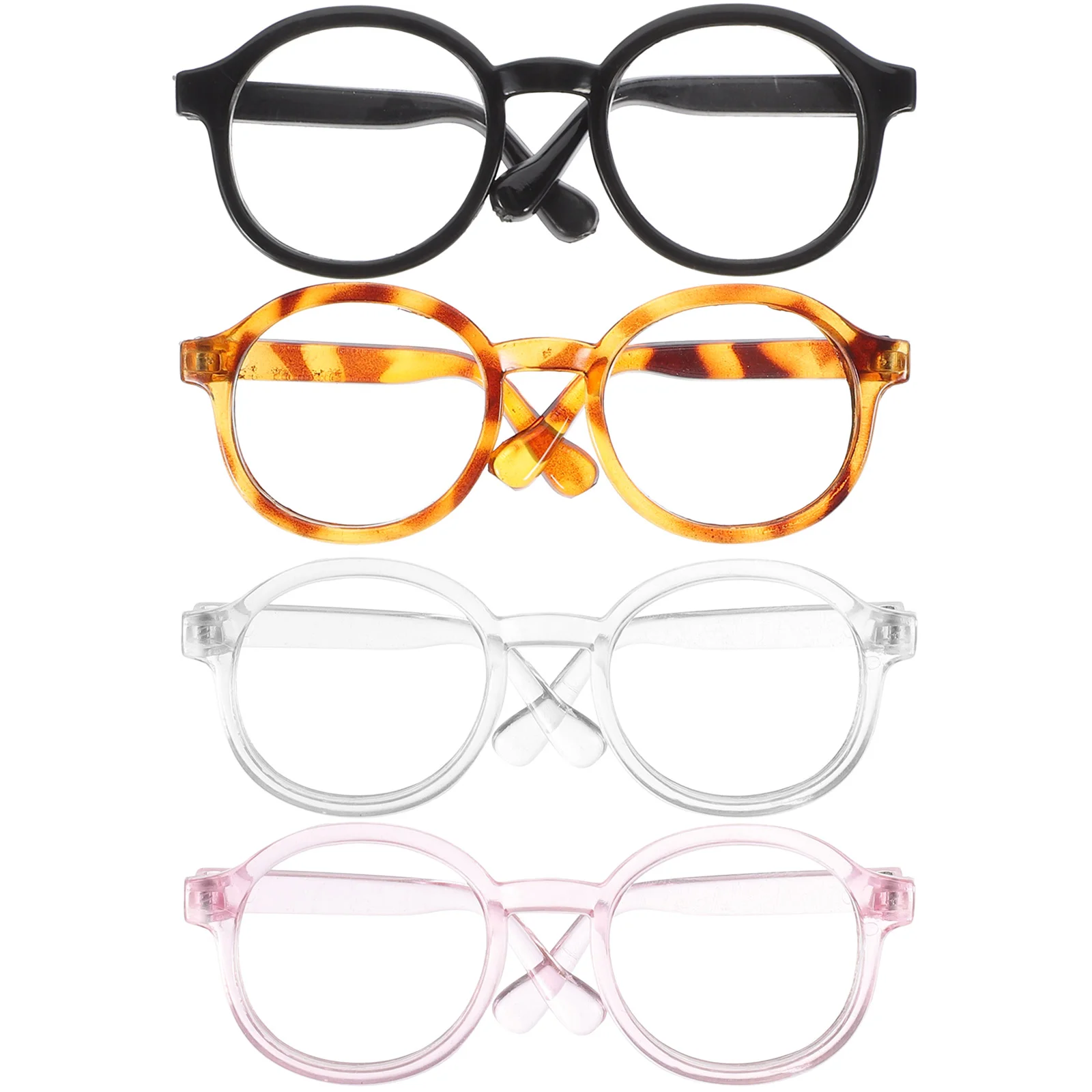 

4pcs Cat Dog Sunglasses Funny Pet Glasses Pet Eyeware Cat Dog Cosplay Eyeglasses