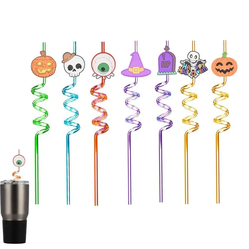 

Соломинки на Хэллоуин, страшный череп, женский аксессуар для украшения вечеринки на Хэллоуин