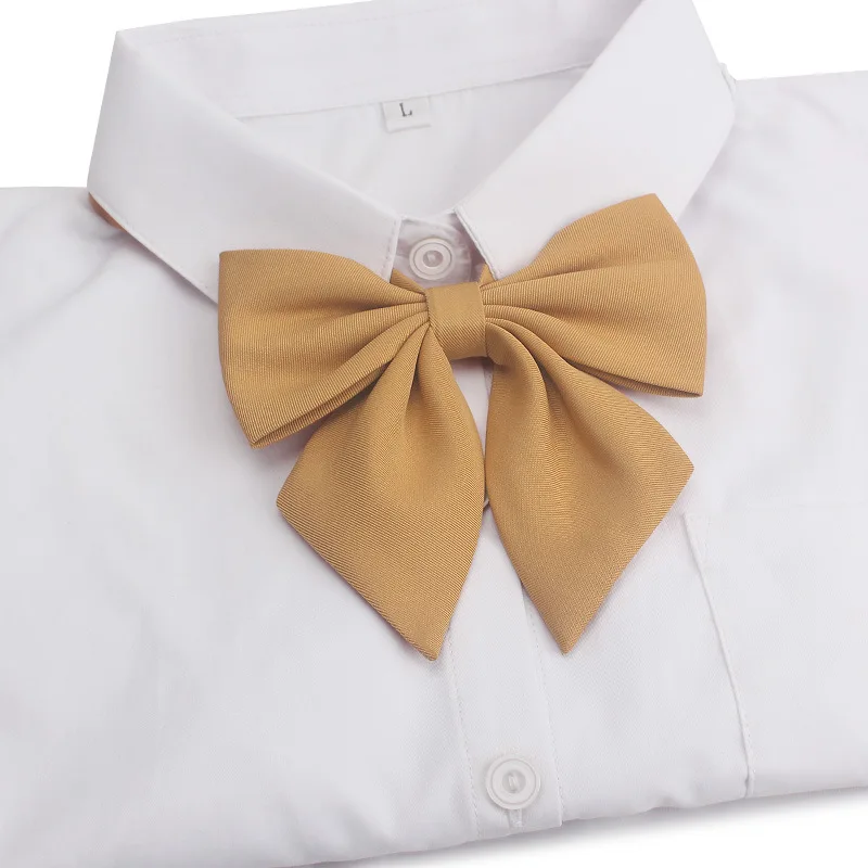 Женский галстук-бабочка для студентов Свадебный однотонный деловой школьная