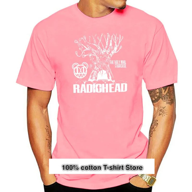 

RADIOHEAD-Camiseta de The Daily Mail stairs para hombre, camisa alternativa, Rock, nueva